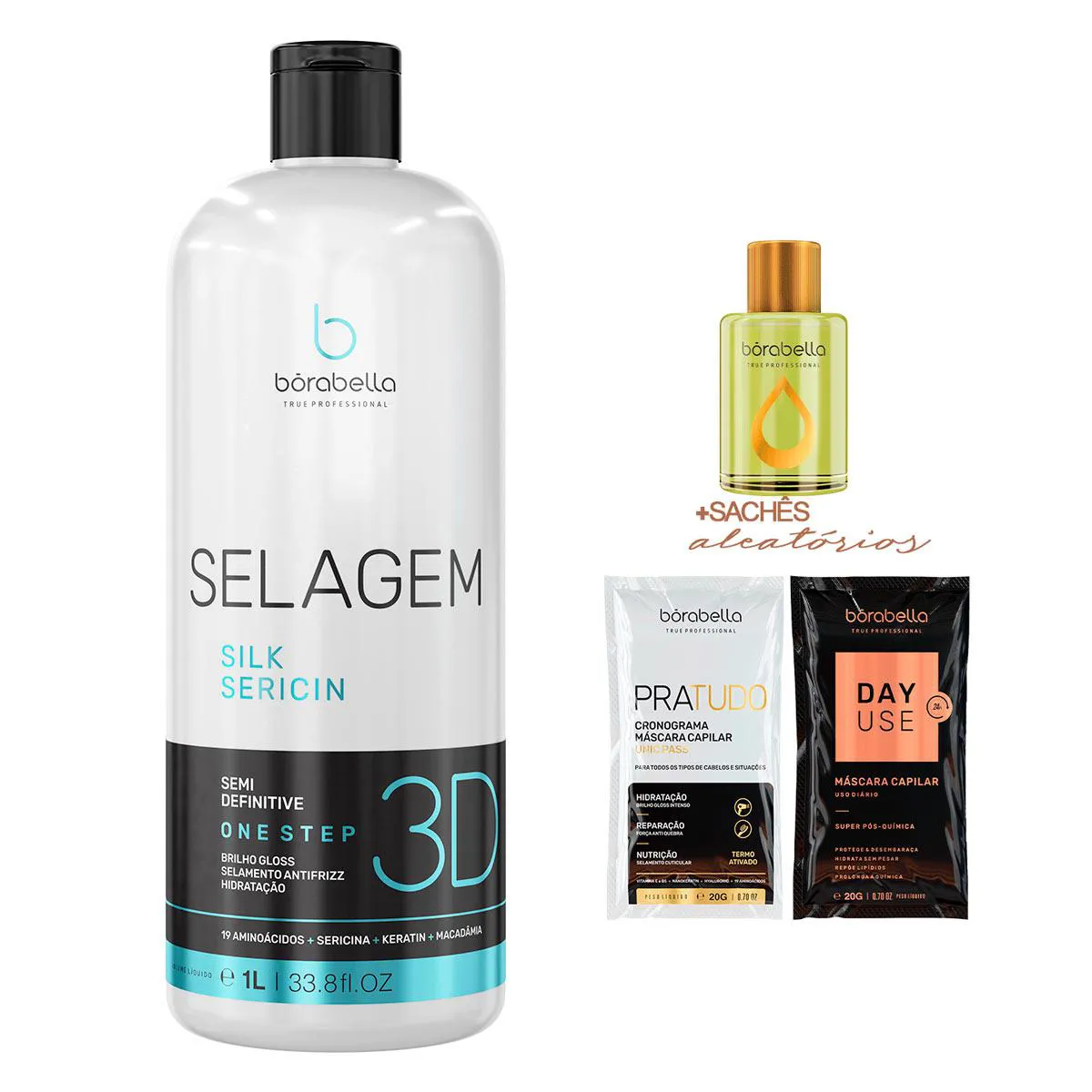 SEMI DEFINITIVA BORABELLA SELAGEM 3D 1 LITRO +SACHêS/ARGAN