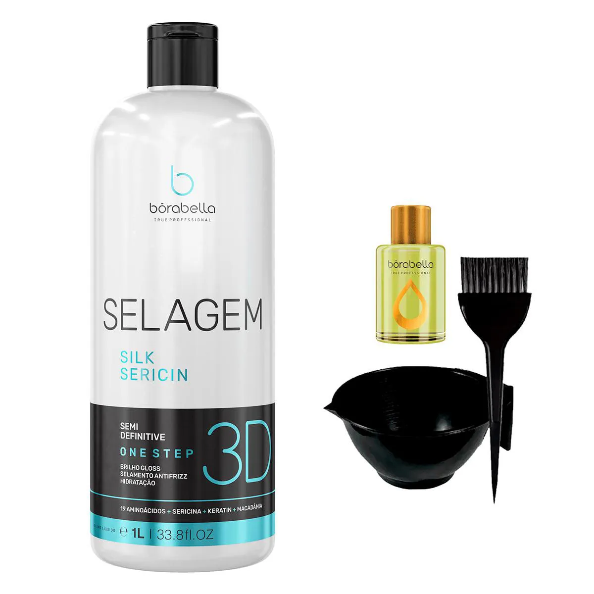 SELAGEM SEMI DEFINITIVA BORABELLA 3D 1 LITRO +CUMBUCA/ÓLEO