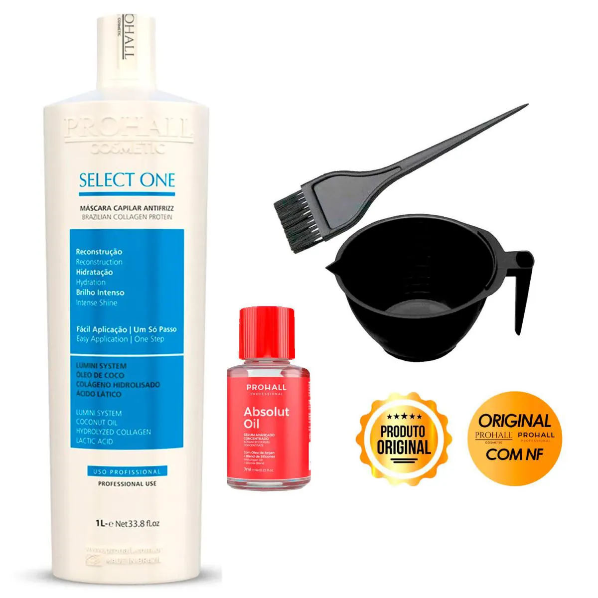 ALISANTE SELECT ONE PROHALL 1 LITRO + CUMBUCA E REPARADOR