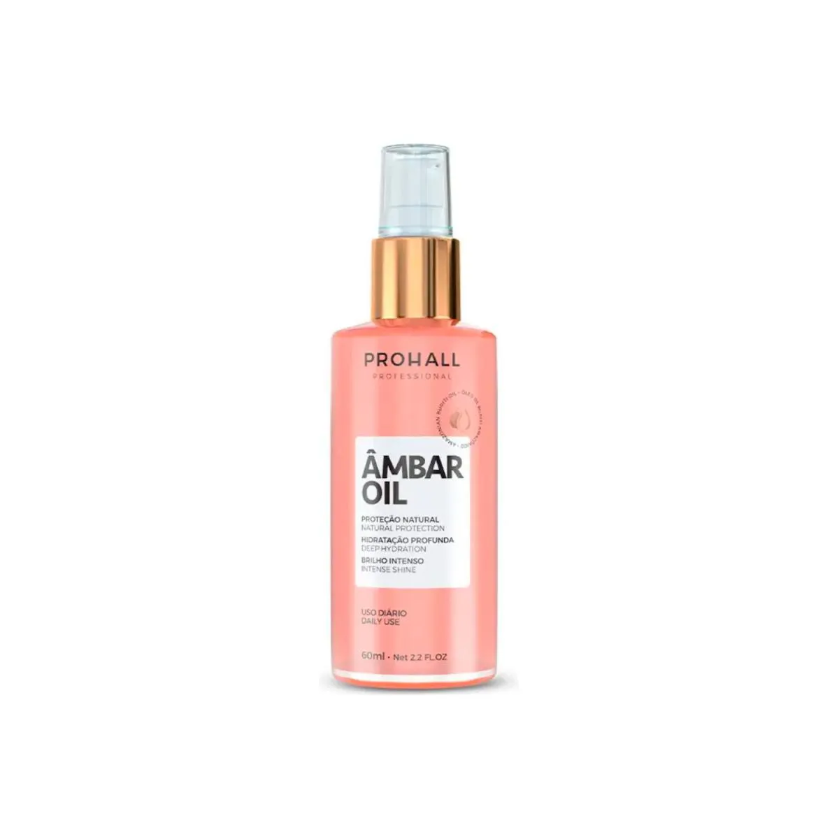 ÓLEO FINALIZADOR AMBAR OIL PROHALL REPARADOR PONTAS 60ML