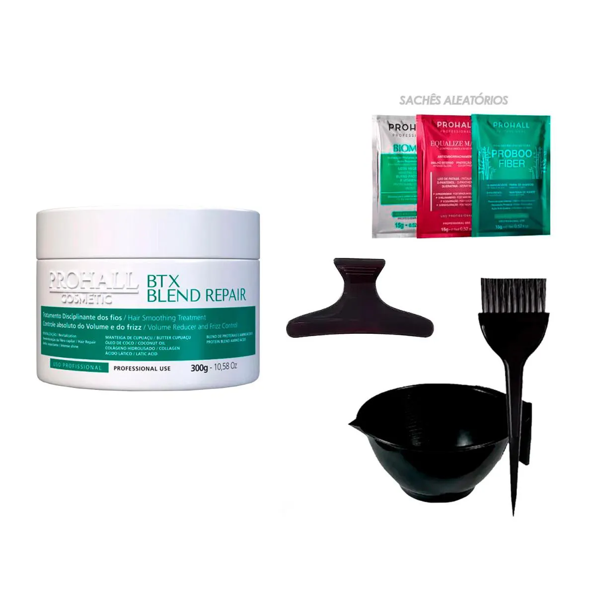 BTX BLEND REPAIR PROHALL 300G +CUMBUCA/PINCEL/PRESILHA/SACHê