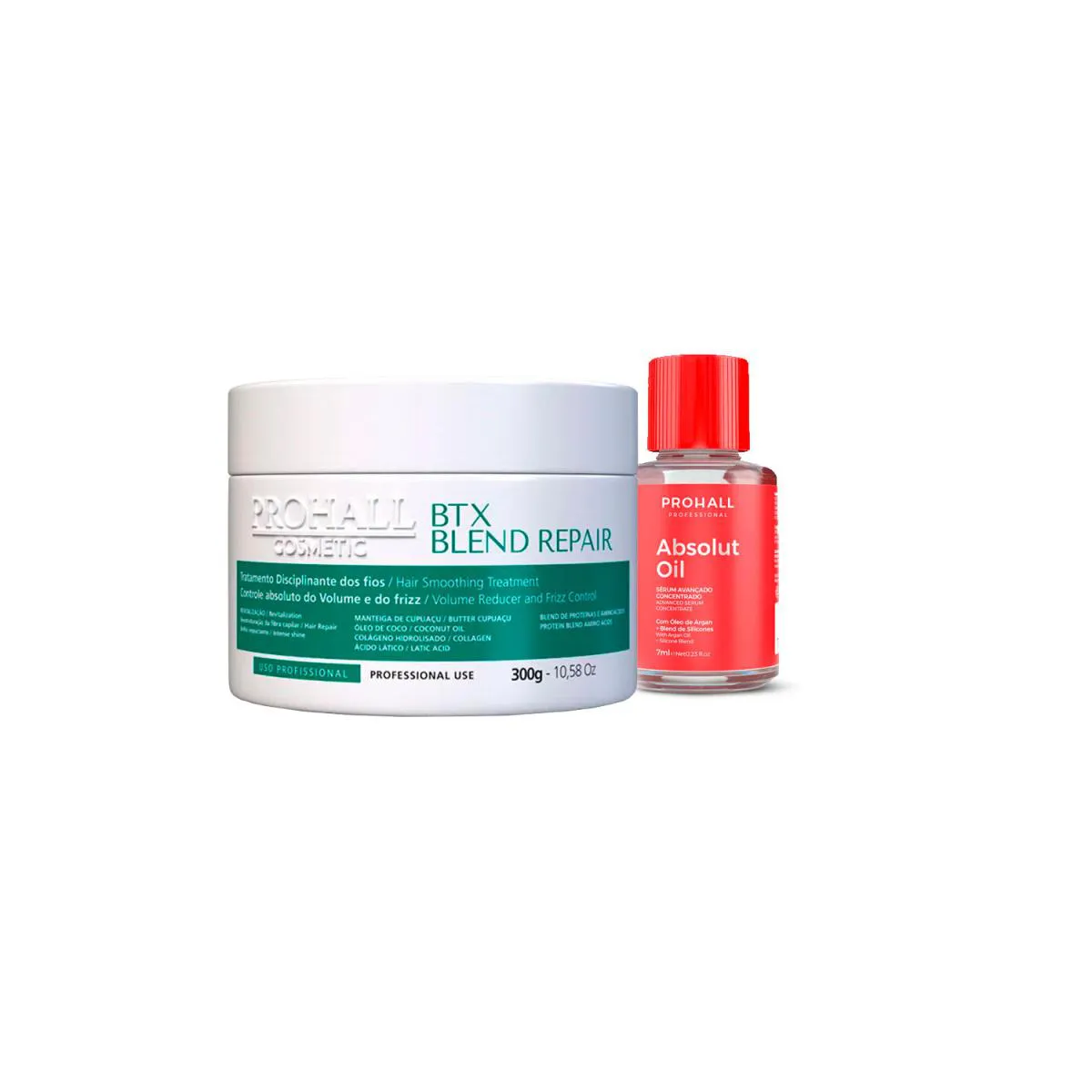 BTX ORGâNICO BLEND REPAIR PROHALL 300G + 1 ÓLEO ABSOLUTO 7ML