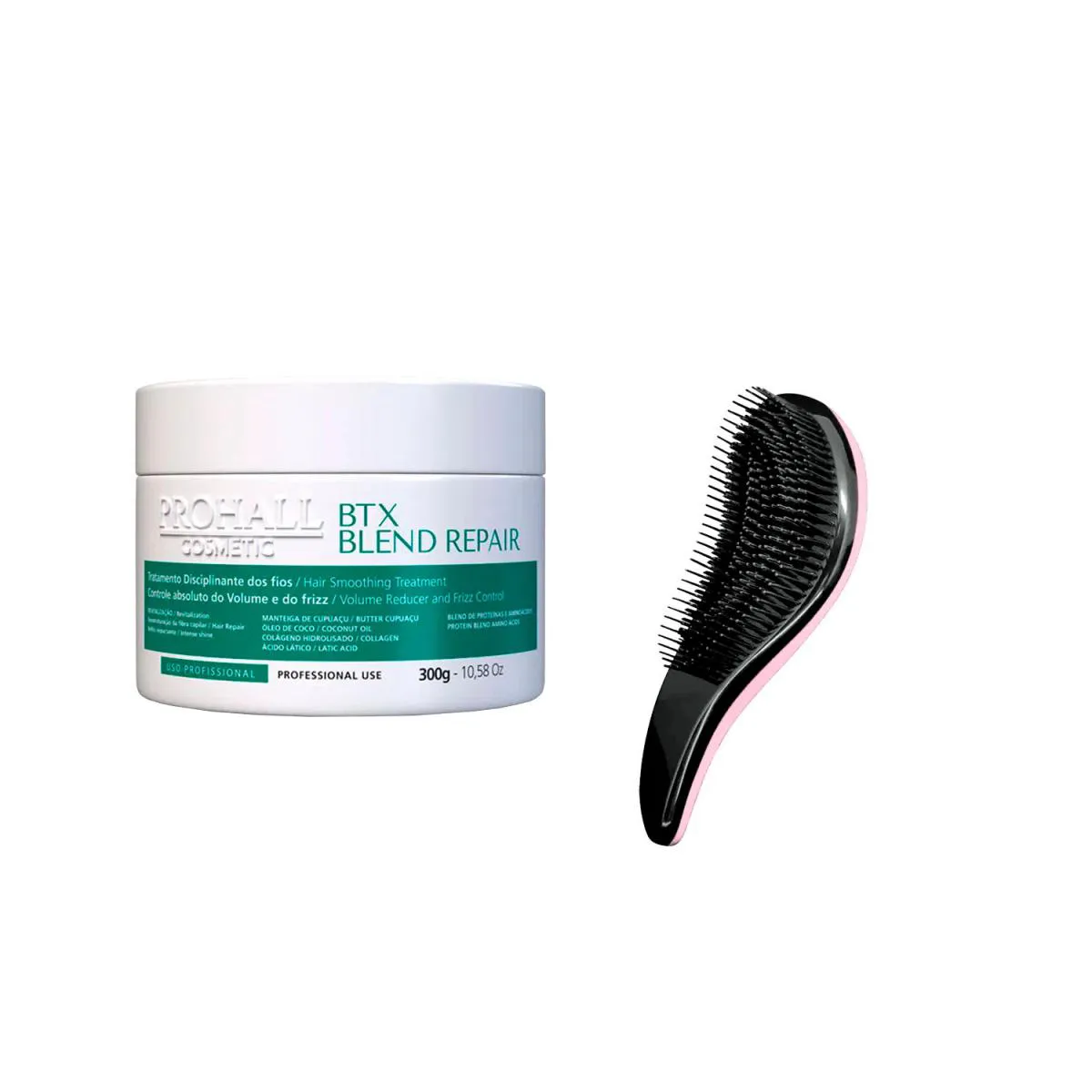 BTX ORGâNICO BLEND REPAIR PROHALL 300G + ESCOVA DESEMBARAçAR