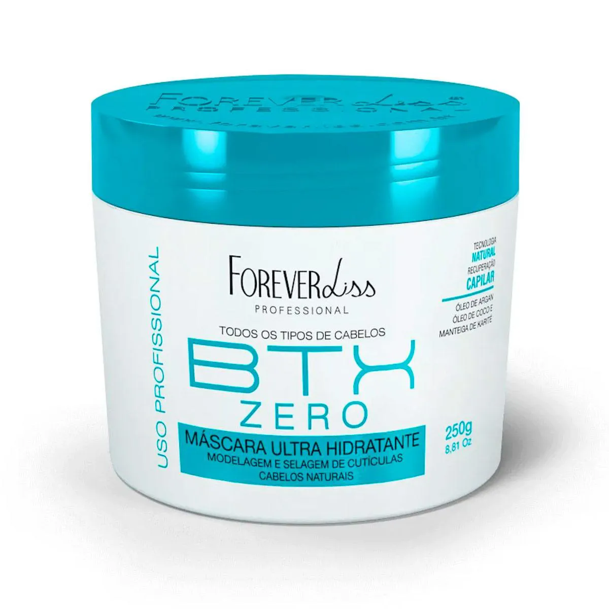 MáSCARA VOLUME ZERO FOREVER LISS ANTIFRIZZ REDUZ VOLUME 250G