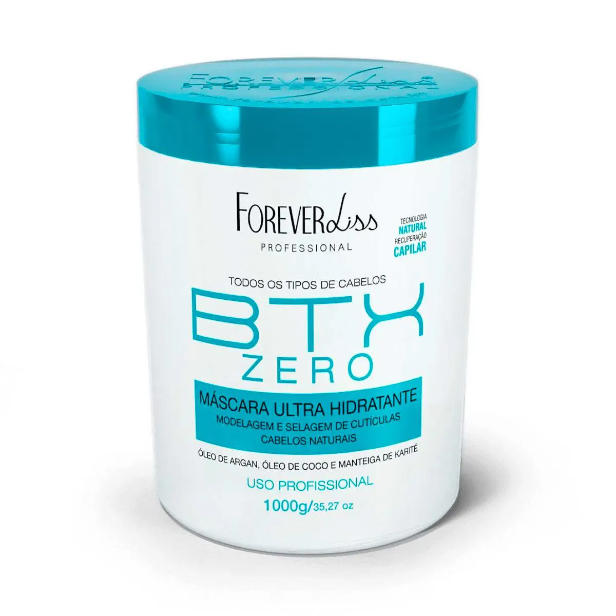 MáSCARA VOLUME ZERO FOREVER LISS SELA CUTíCULA ANTIFRIZZ 1KG