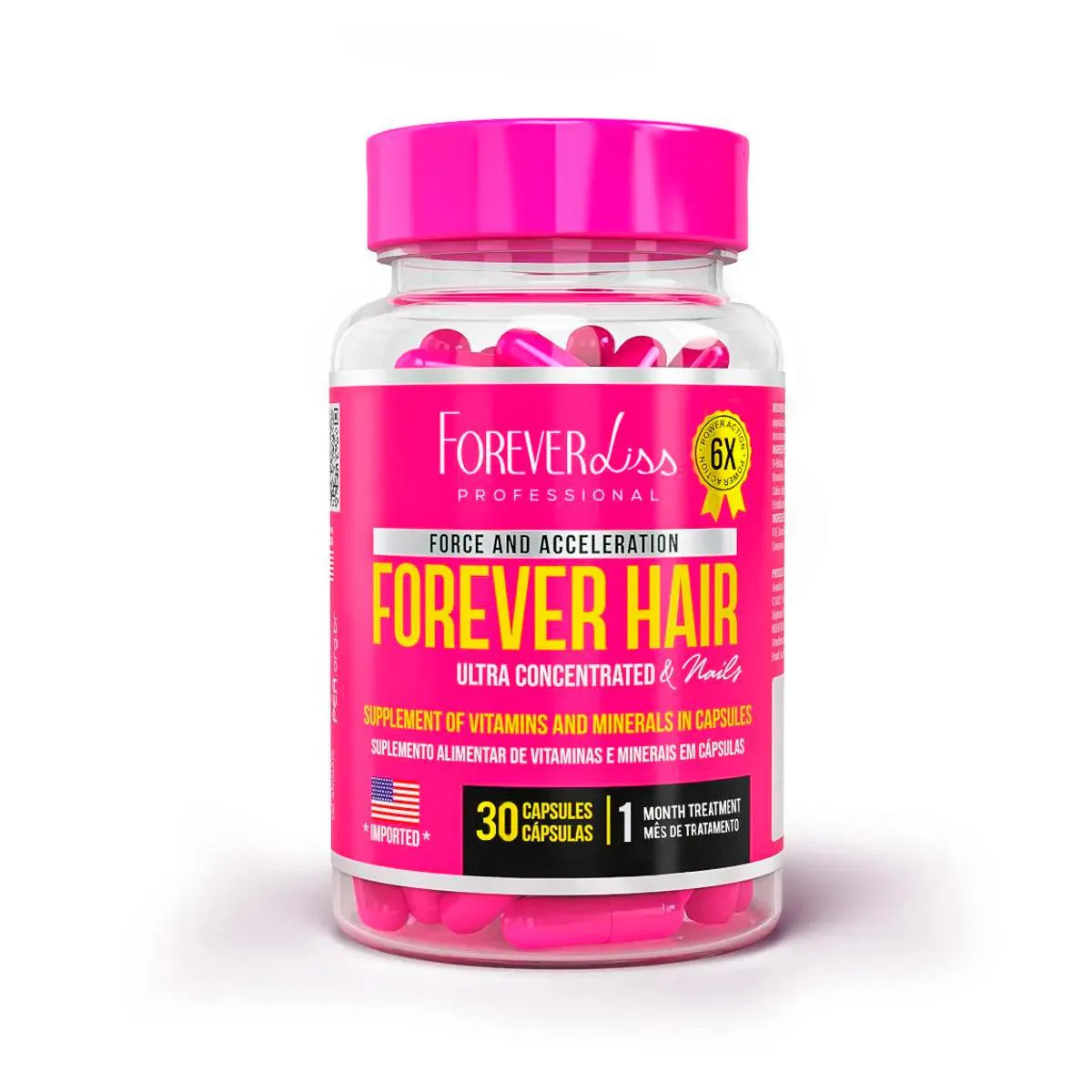 FOREVER HAIR CRESCIMENTO CAPILAR TRATAMENTO 30 DIAS ORIGINAL