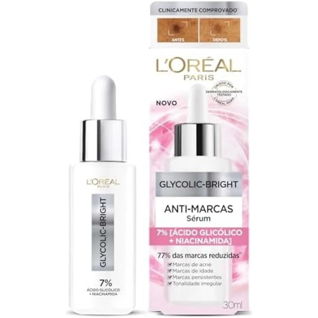 SéRUM  ANTI-MARCAS GLYCOLIC BRIGHT L'ORéAL, 150G