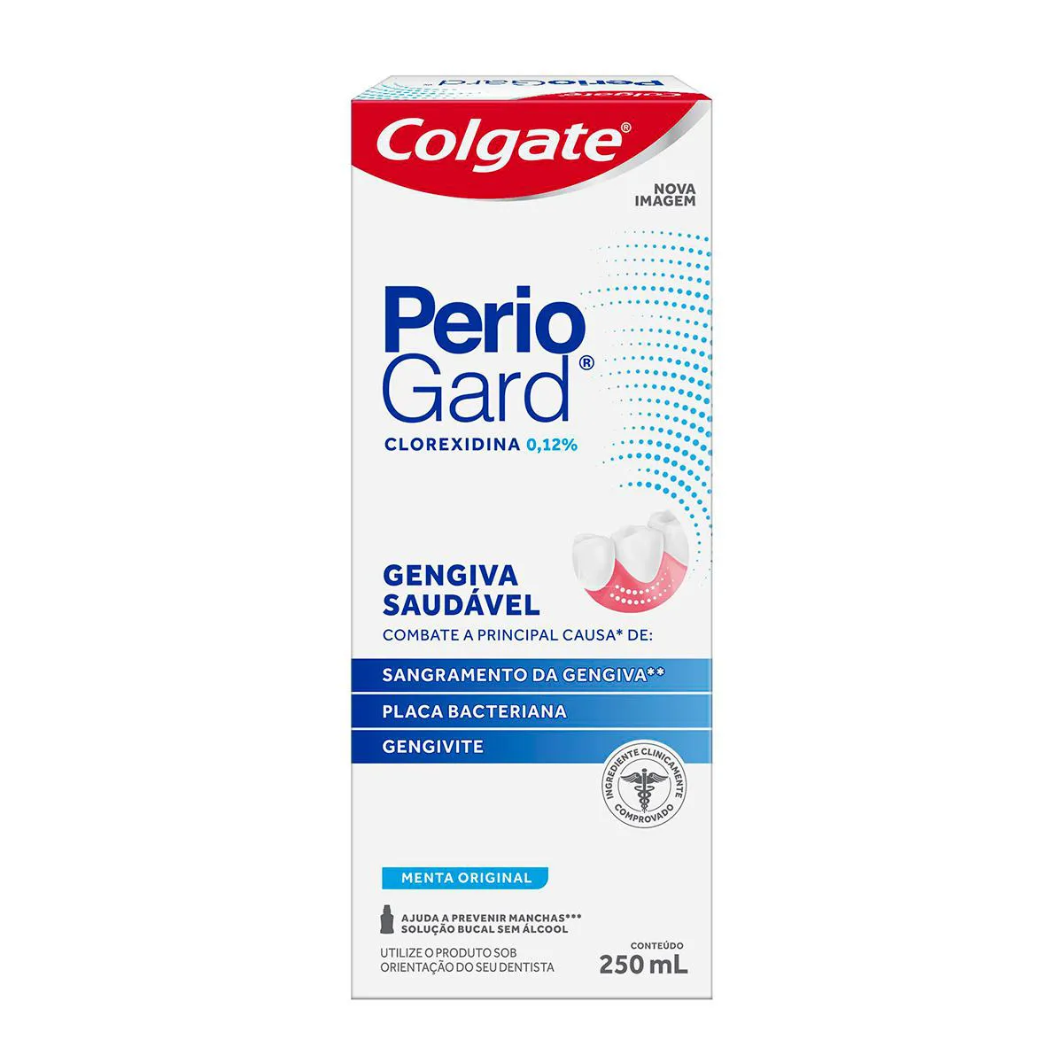 Enxaguante Antisséptico Bucal Colgate Periogard Sem Álcool 250ml