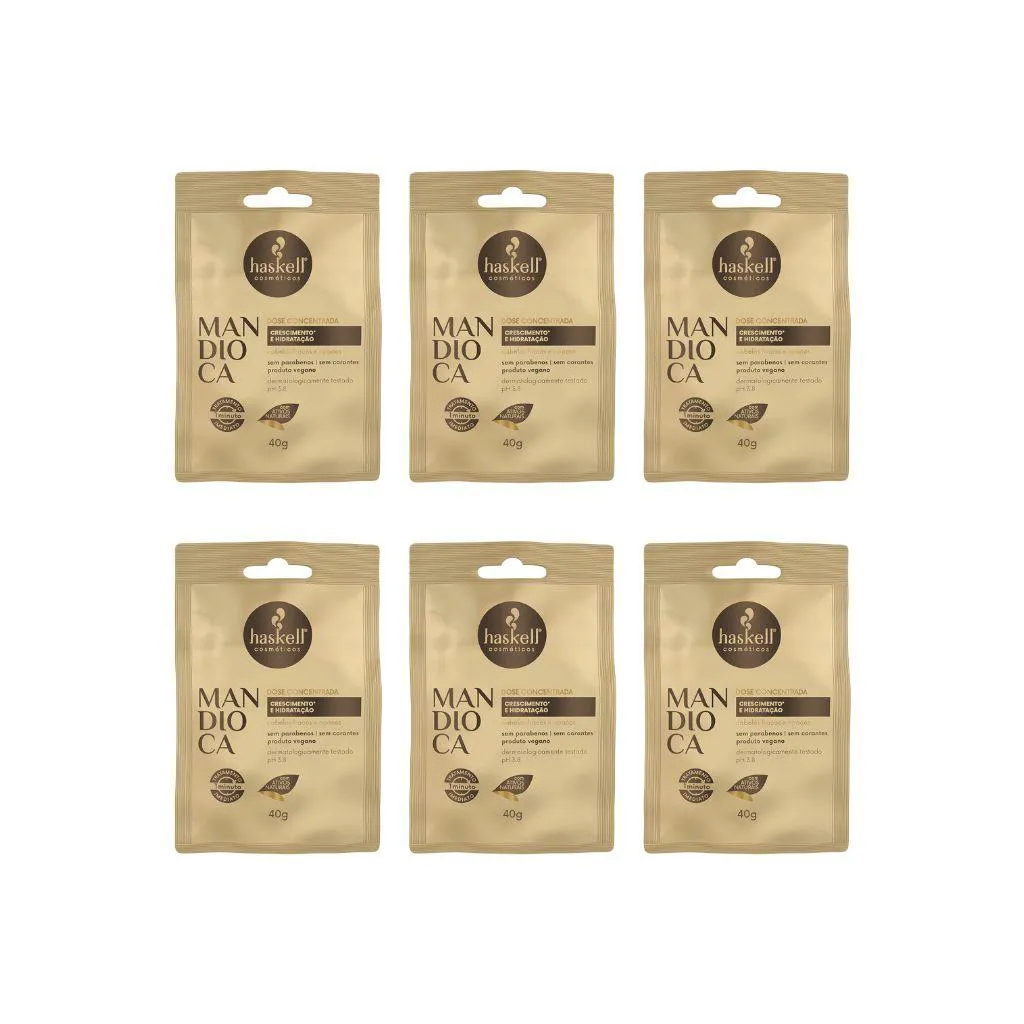 DOSE CONCENTRADA HASKELL 40G MANDIOCA - KIT C/ 6UN