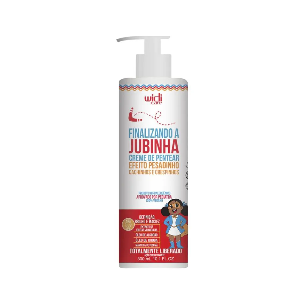 WIDI CARE CREME PARA PENTEAR 300ML FINA JUBINHA EFEITO PESAD