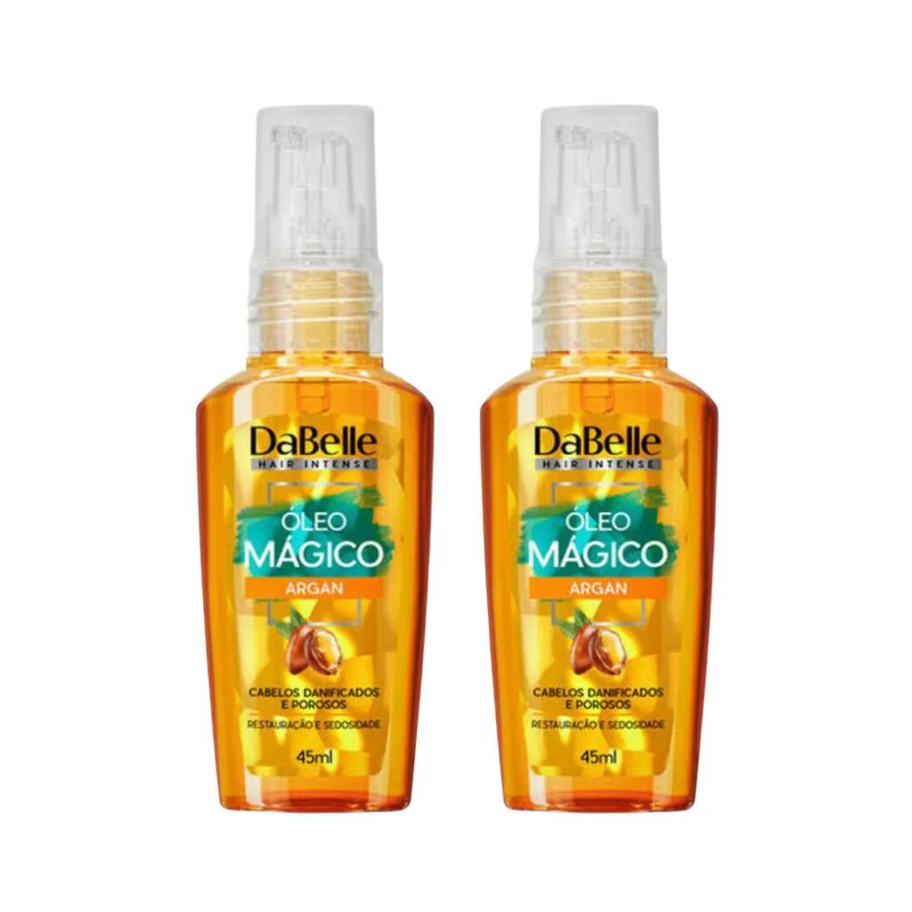 OLEO CAPILAR DABELLE 45ML ARGAN - KIT C/ 2UN