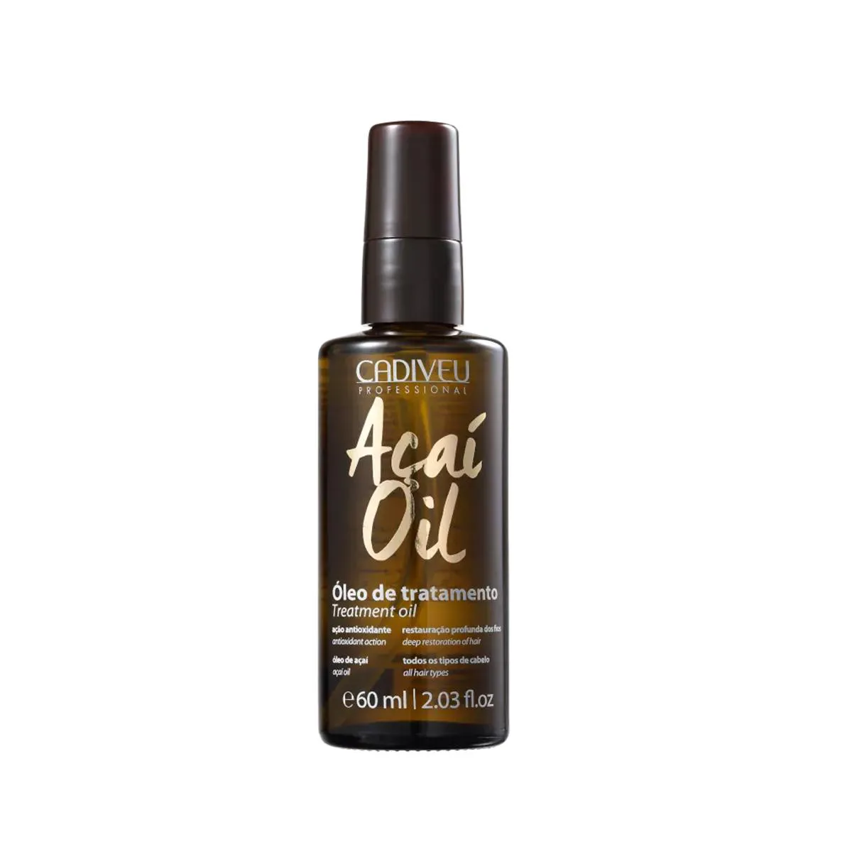 ÓLEO CAPILAR AçAí OIL 60ML - CADIVEU PROFESSIONAL