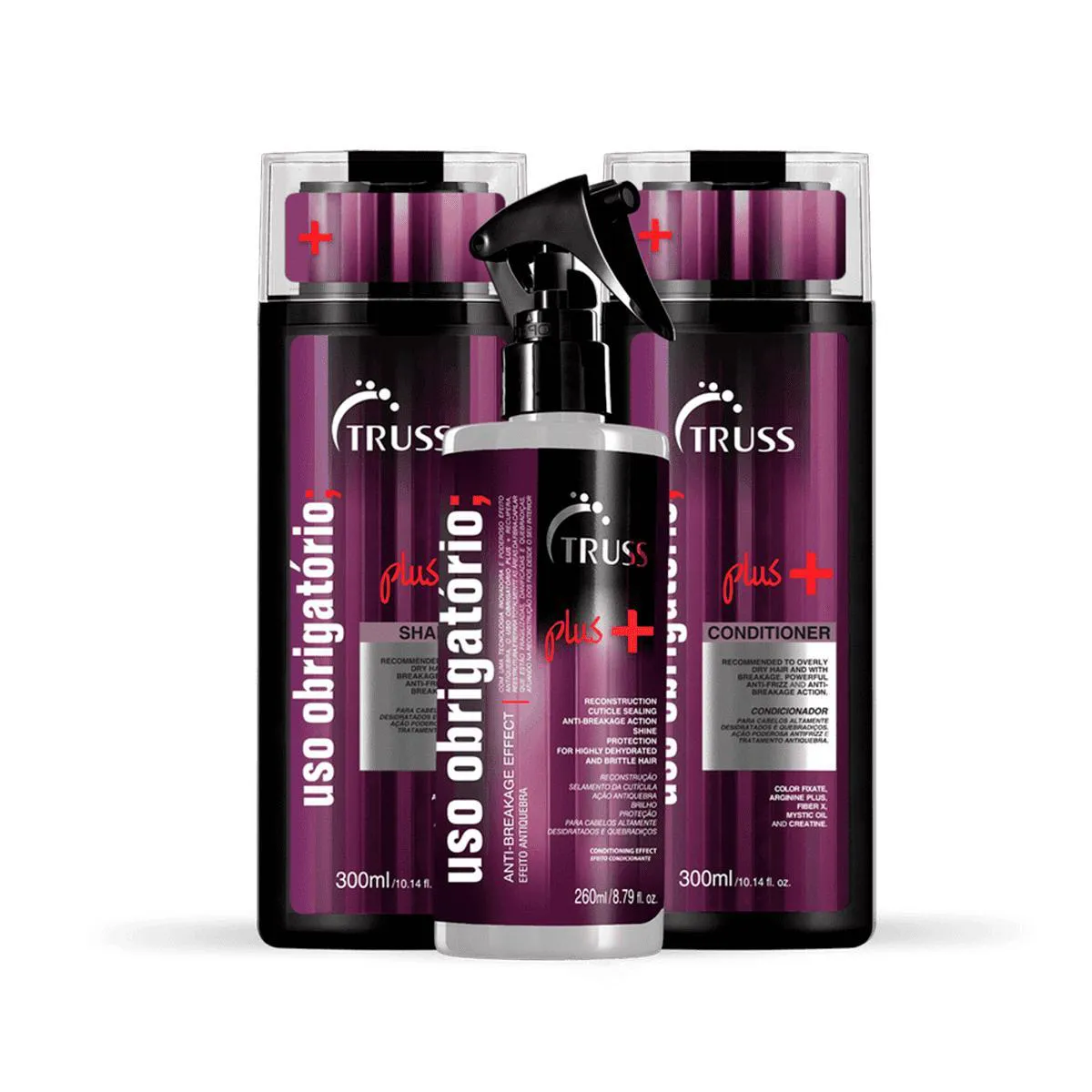 KIT SHAMPOO CONDICIONADOR USO OBRIGATóRIO PLUS 260ML TRUSS