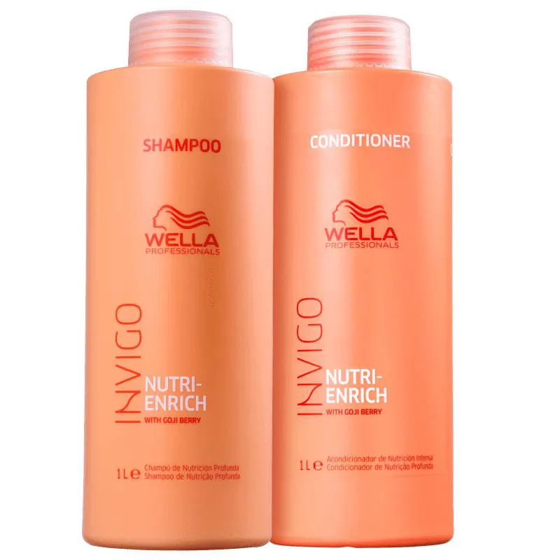 KIT NUTRI-ENRICH SHAMPOO CONDICIONADOR 1L- WELLA