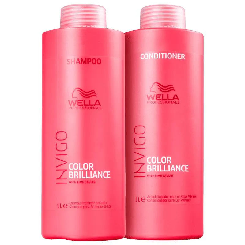 KIT BRILLIANCE SHAMPOO CONDICIONADOR 1L WELLA PROFESSIONALS