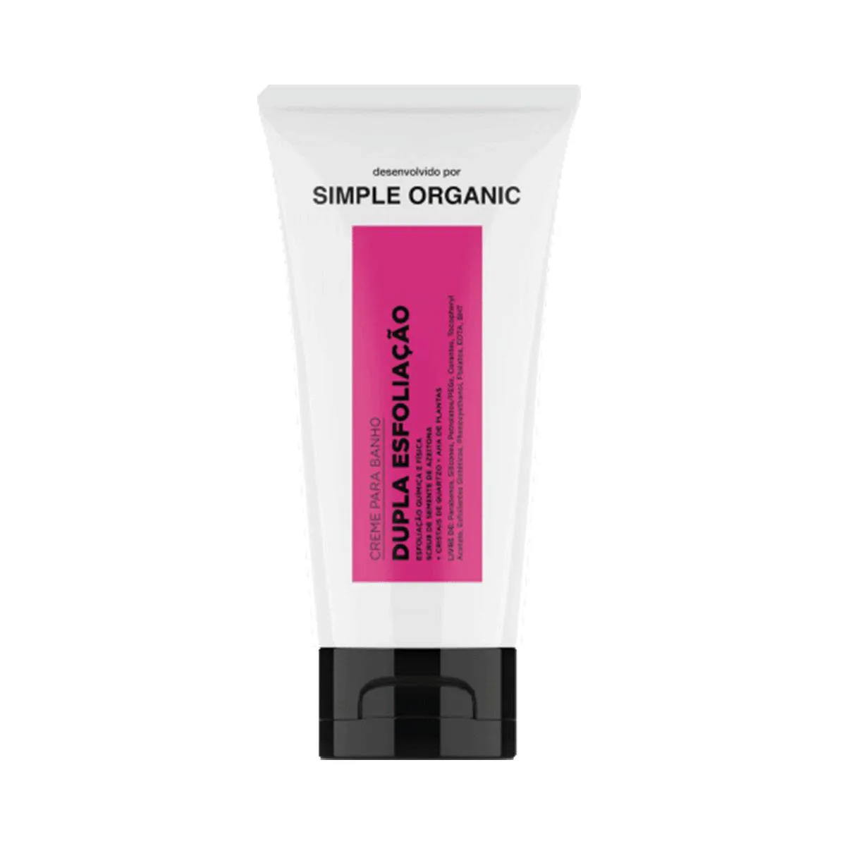 Creme para Banho Dupla Esfoliação Simple Organic 150ml