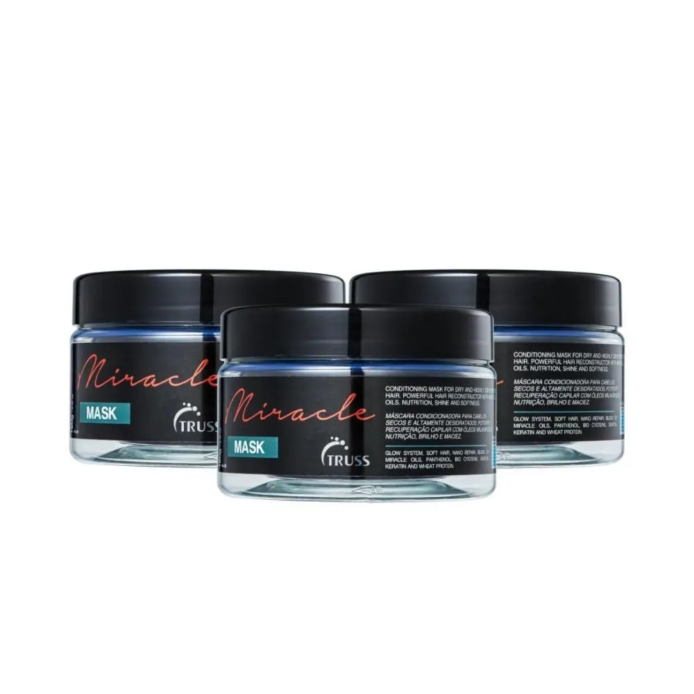 TRUSS MIRACLE KIT 3 MáSCARA CAPILAR 180G