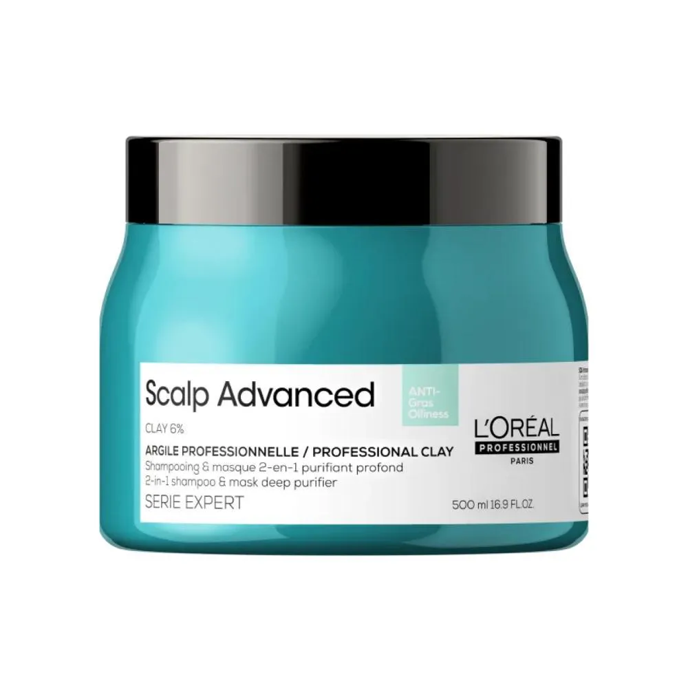 LORéAL PROFESSIONNEL SCALP ADVANCED ANTI GRAS OILINESS MáSCARA 500ML