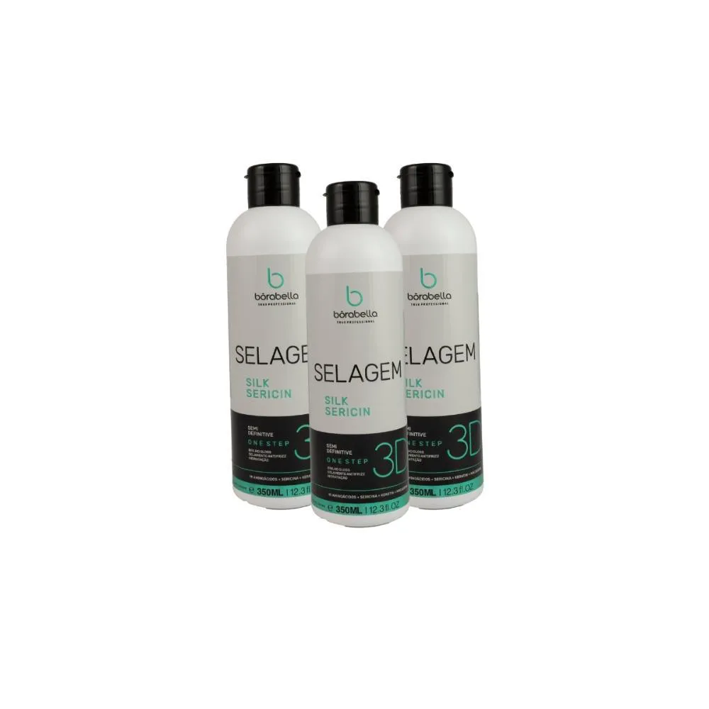 BóRABELLA KIT 3 SELAGEM 3D SEMI DEFINITIVA SEM FORMOL 350ML