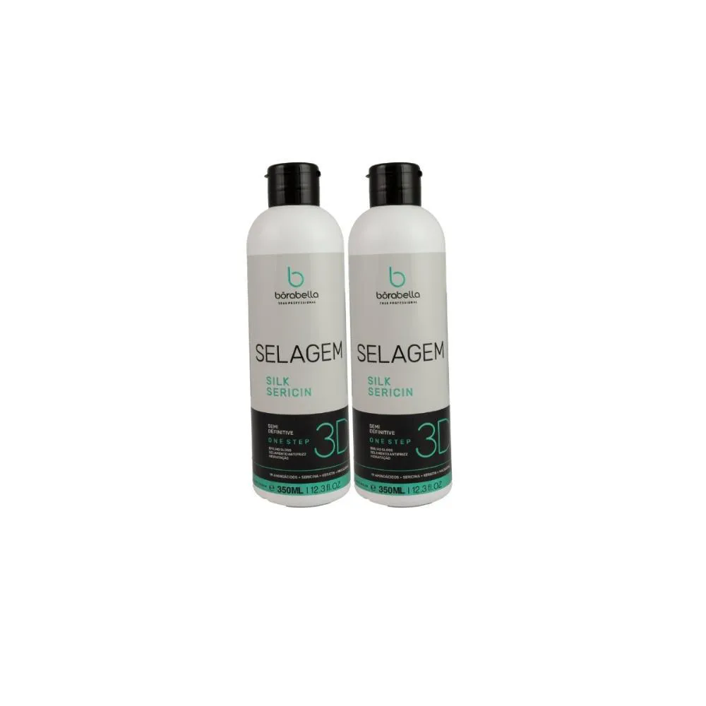 BóRABELLA KIT 2 SELAGEM 3D SEMI DEFINITIVA SEM FORMOL 350ML