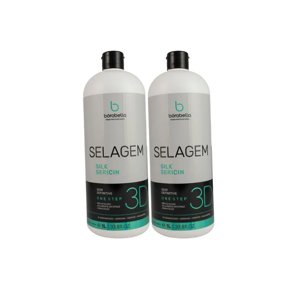 BóRABELLA KIT 2 SELAGEM 3D SEMI DEFINITIVA SEM FORMOL 1000ML