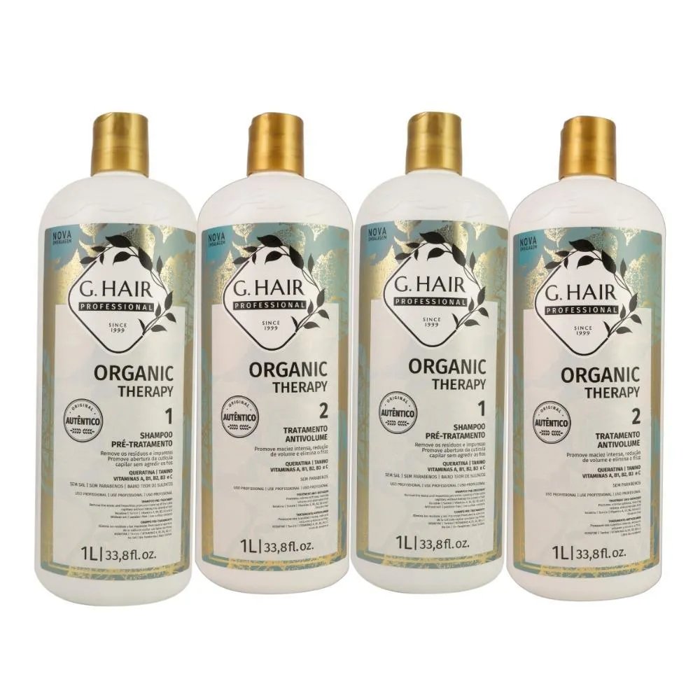 G.HAIR ORGANIC THERAPY KIT 2 TRATAMENTO ANTIVOLUME 1L