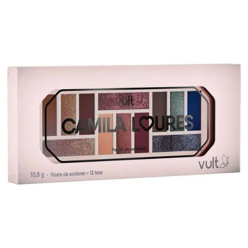 PALETA DE SOMBRAS CAMILA LOURES 12 TONS 10,8G - VULT