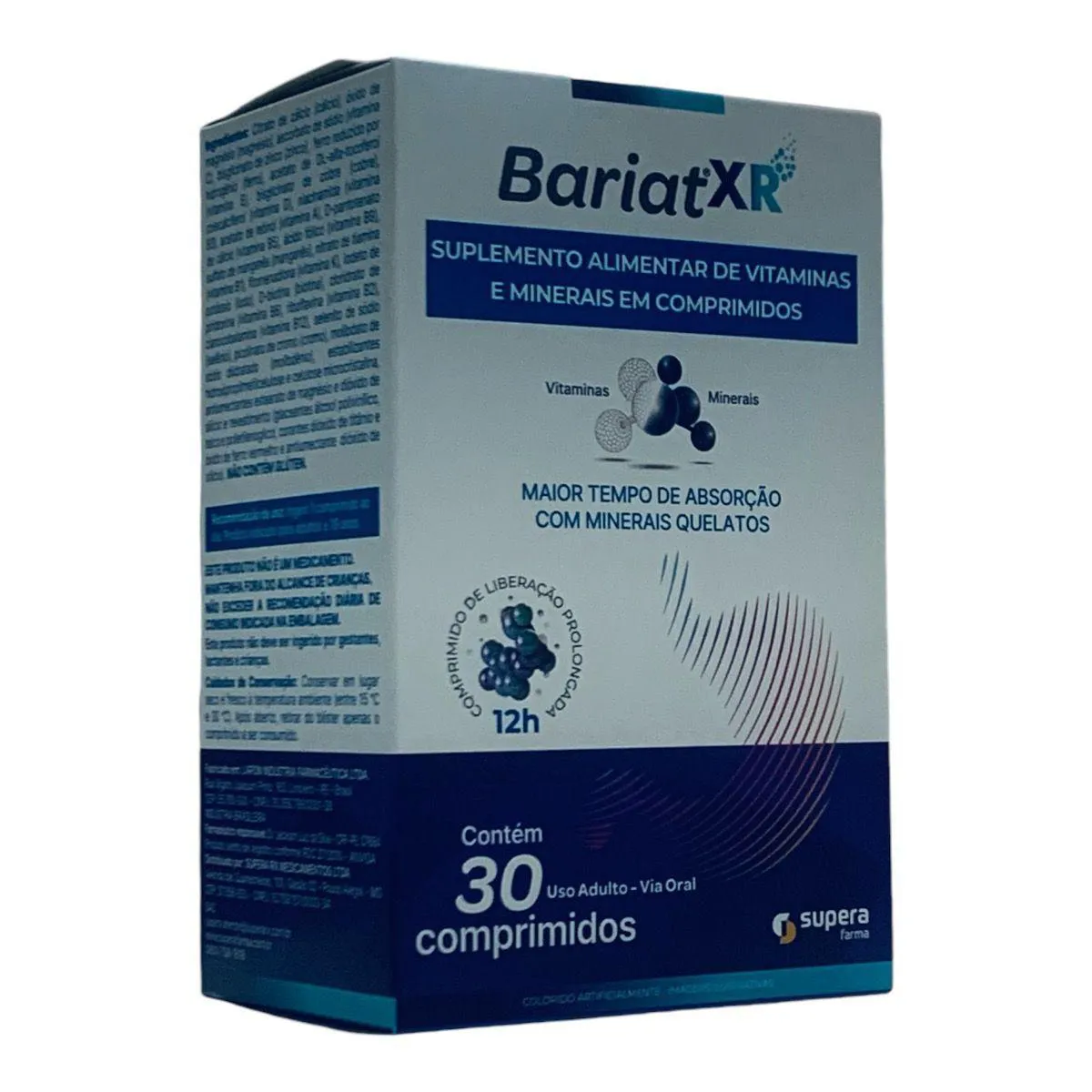 BARIAT XR 30 COMPRIMIDOS: ABSORçãO PROLONGADA