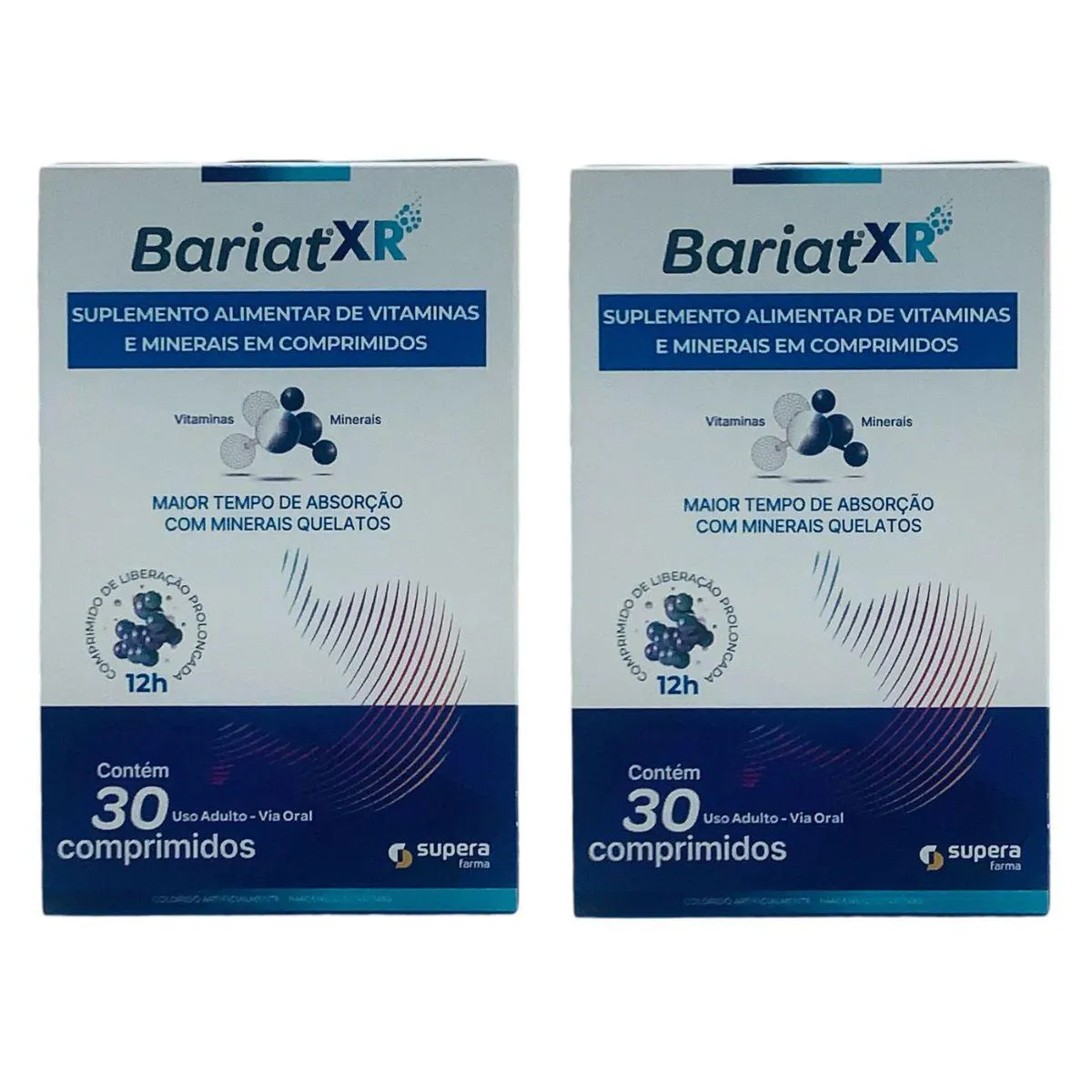 KIT 2 SUPLEMENTO BARIAT XR 30 COMPRIMIDOS LIBERAçãO LENTA
