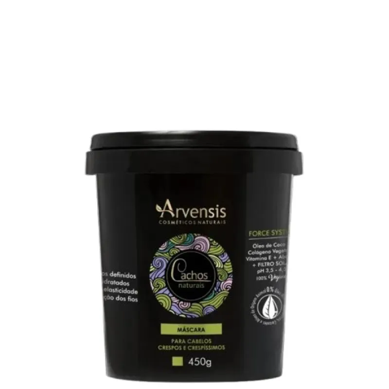 MASCARA CACHOS NATURAIS 450G (CRESPOS E CRESPÍSSIMOS) ARVENSIS