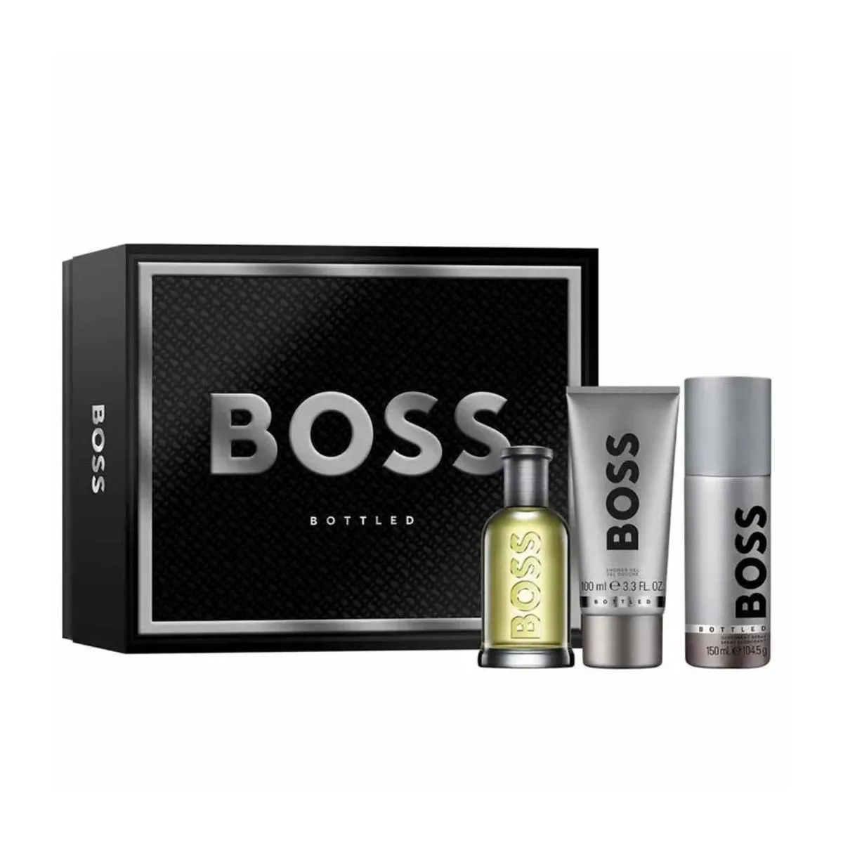 HUGO BOSS KIT BOTTLED EDT MASCULINO (3 PRODUTOS)