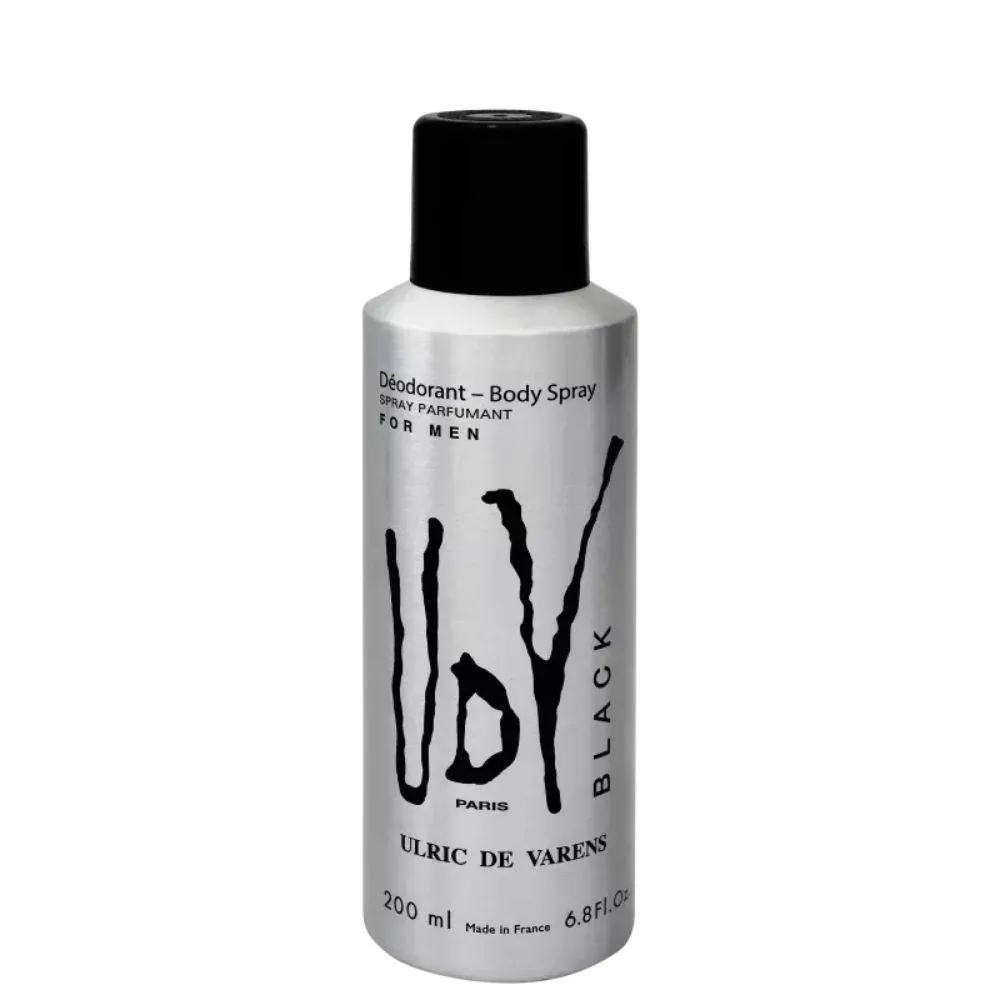 ULRIC DE VARENS UDV BLACK DESODORANTE MASCULINO-200 ML