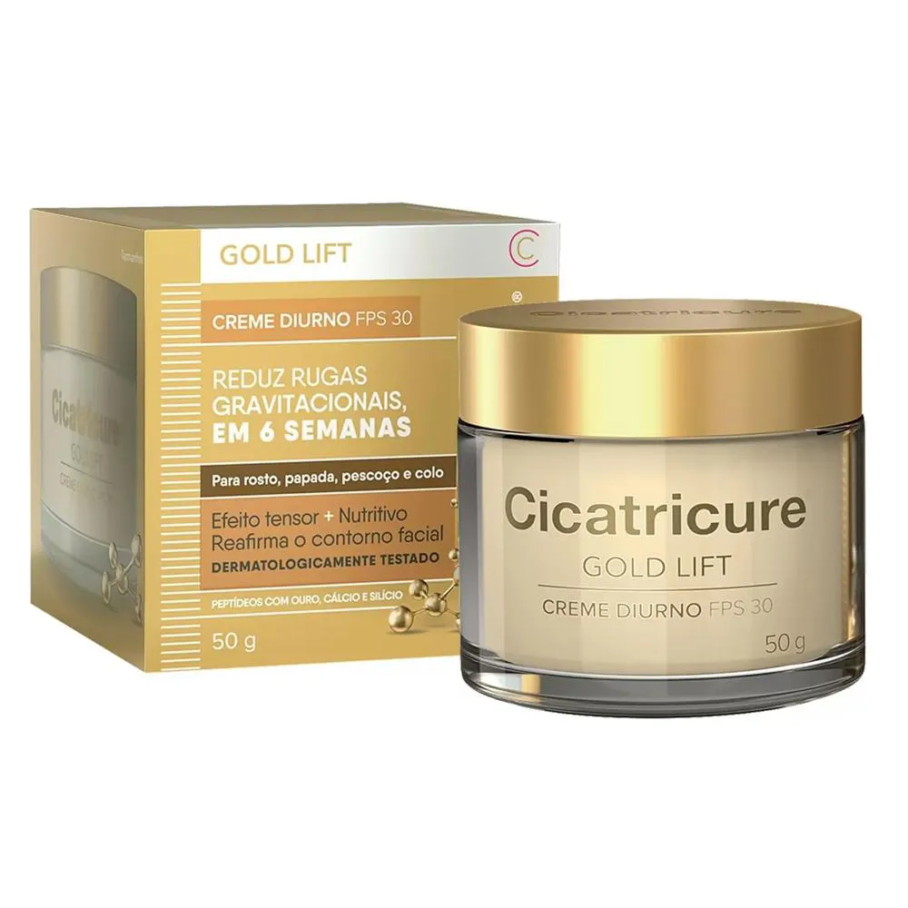 CICATRICURE CREME GOLD LIFT DIURNO FPS 30 - 50G
