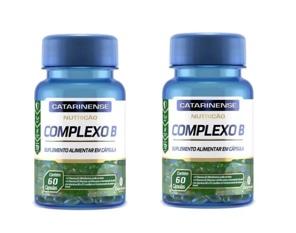 KIT 2 SUPLEMENTO CATARINENSE COMPLEXO B VITAMINAS 60CPS