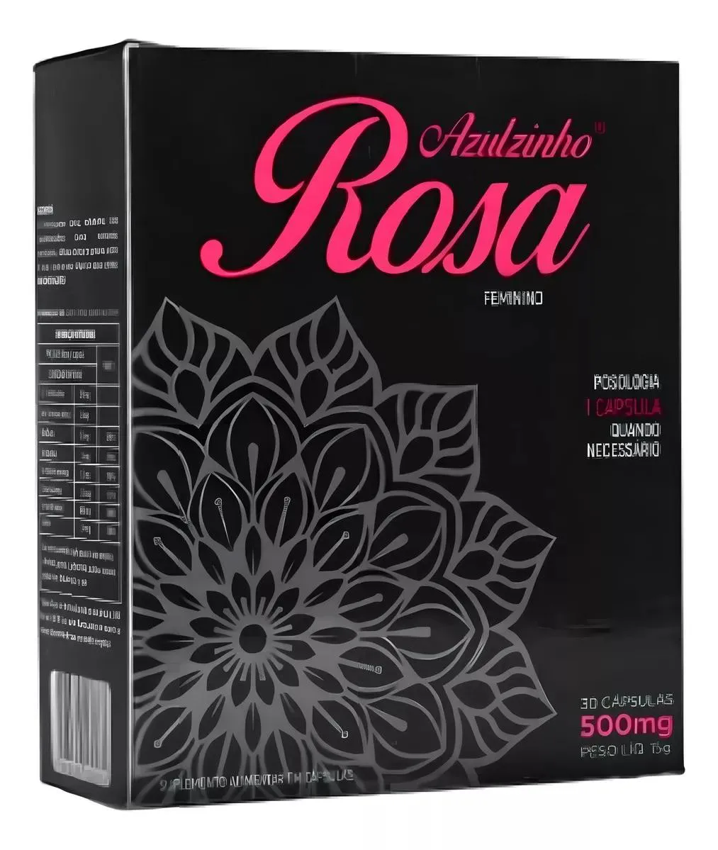 SUPLEMENTO MUWIZ AZULZINHO ROSA FEMININO 500MG 30CPS