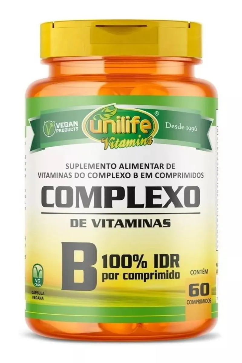 SUPLEMENTO UNILIFE COMPLEXO B 100% IDR IMUNIDADE 60CPS