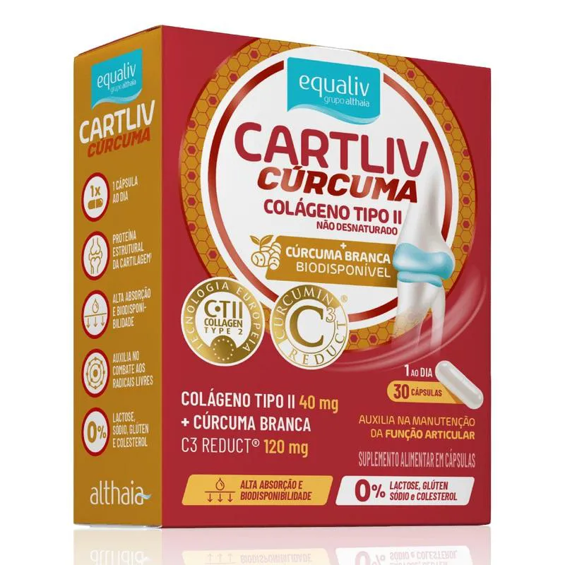 SUPLEMENTO EQUALIV CARTLIV CúRCUMA COLáGENO TIPO 2 30CPS