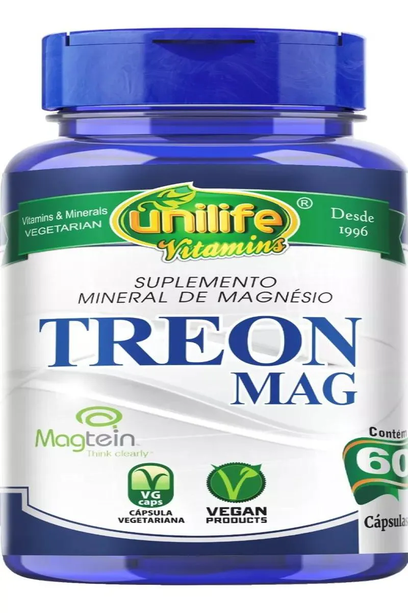 SUPLEMENTO UNILIFE TREON MAG TREONATO MINERAL PURO 60CPS