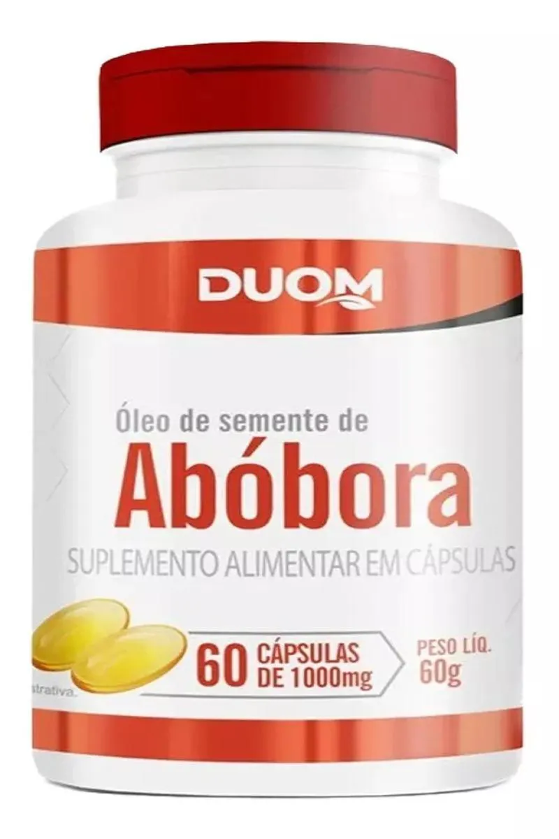SUPLEMENTO ÓLEO DE SEMENTE DE ABóBORA DUOM 60CPS