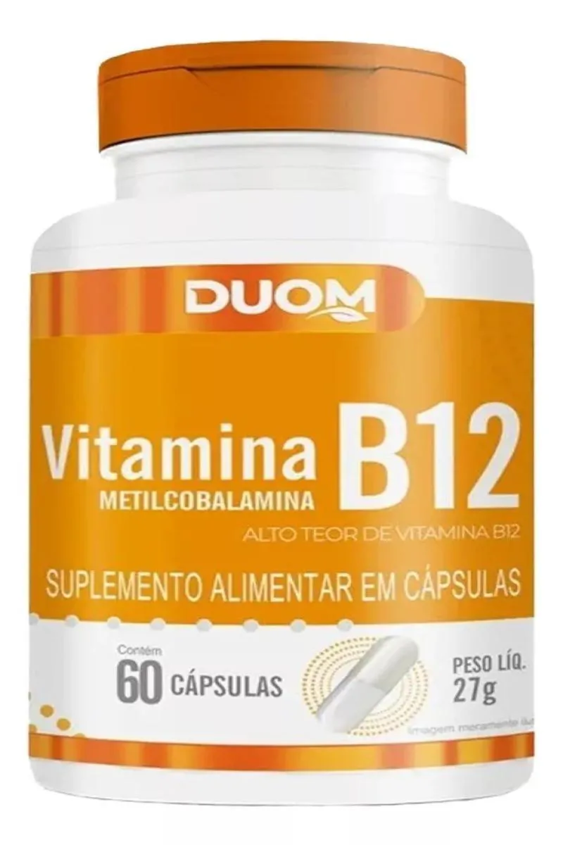 SUPLEMENTO VITAMINA B12 METILCOBALAMINA DUOM 60CPS