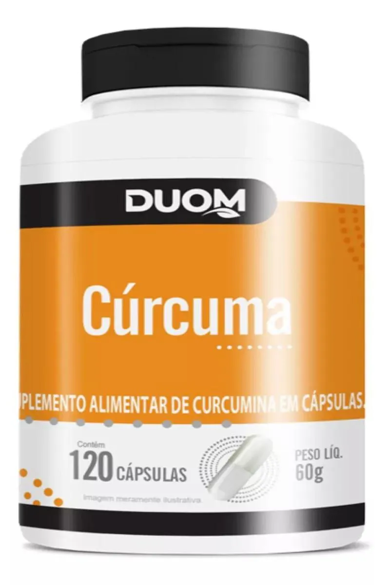 SUPLEMENTO CúRCUMA DUOM ANTIOXIDANTE EMAGRECIMENTO 120CPS