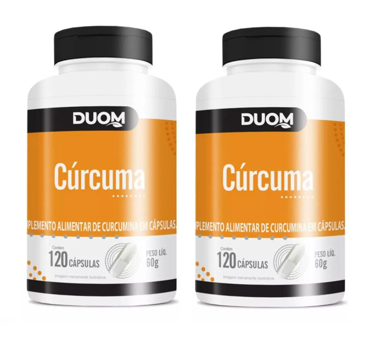 KIT 2 SUPLEMENTO CúRCUMA  ANTIOXIDANTE EMAGRECIMENTO 120CPS