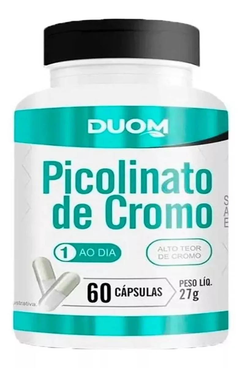 SUPLEMENTO PICOLINATO DE CROMO DUOM EMAGRECIMENTO 60CPS