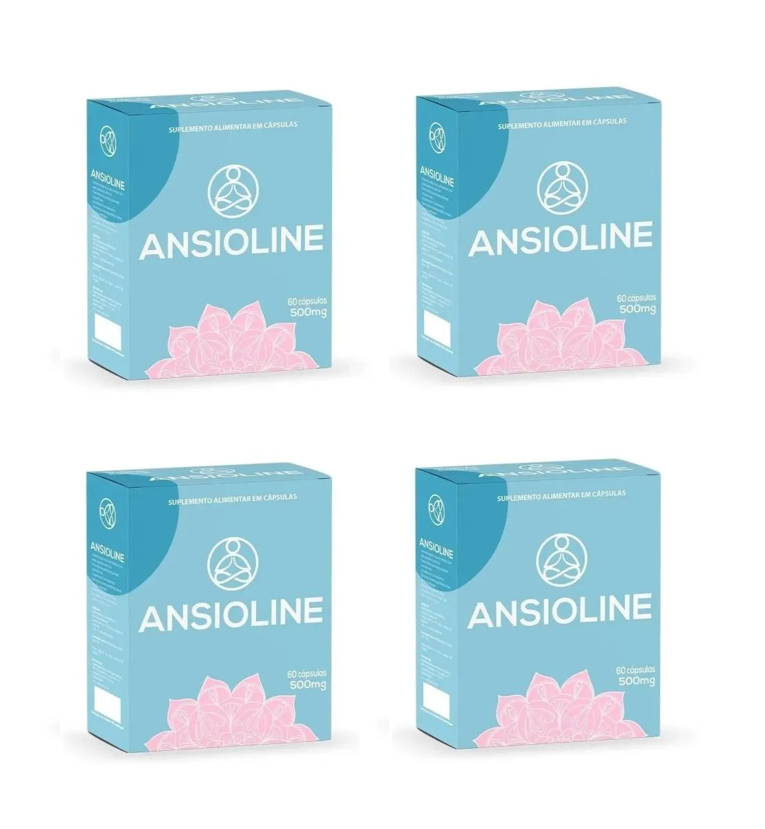 KIT 4 SUPLEMENTO MUWIZ ANSIOLINE VITAMINA D TRIPTOFANO 60CPS