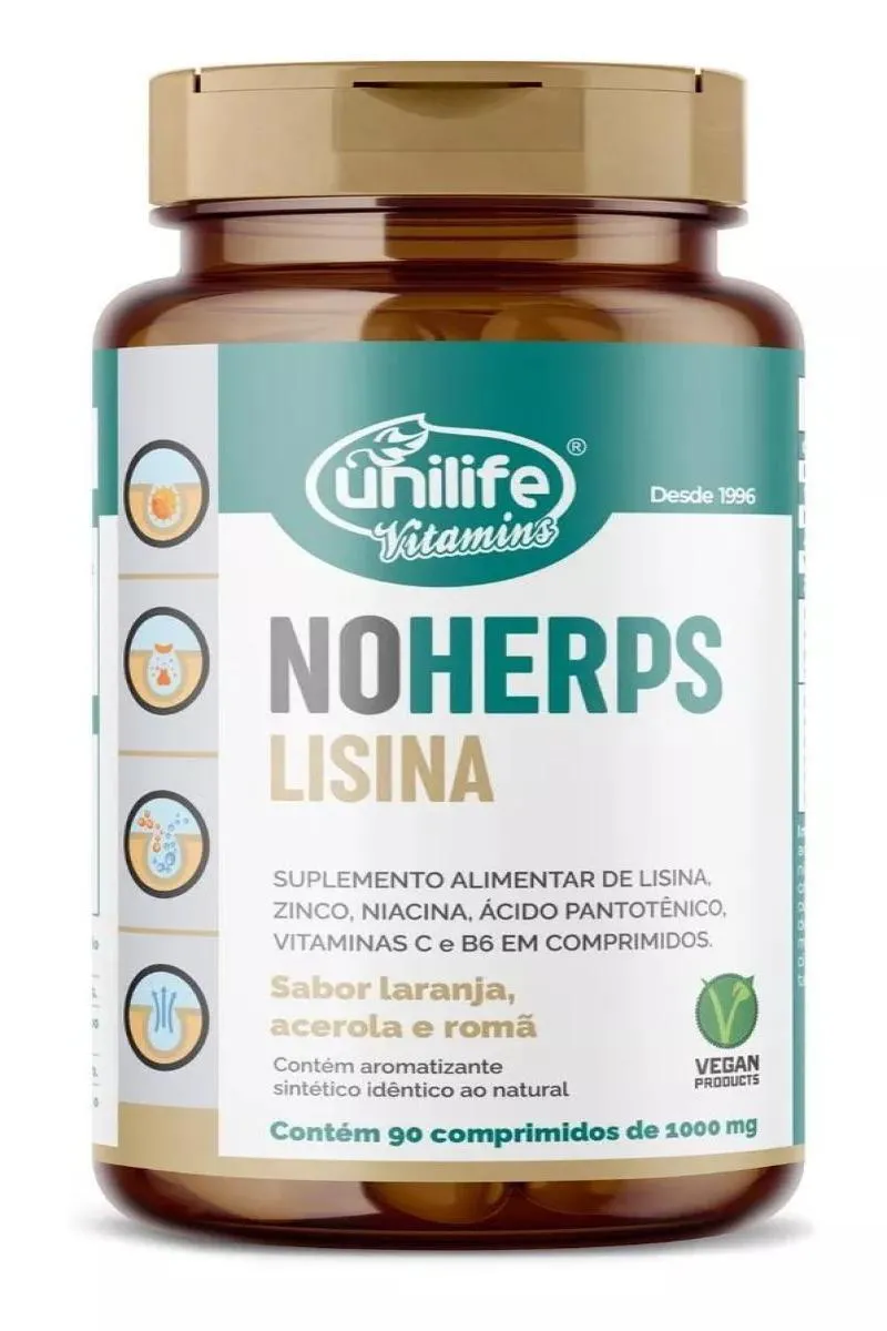 SUPLEMENTO UNILIFE NOHERPS LISINA ZINCO VITAMINA C 90CPS