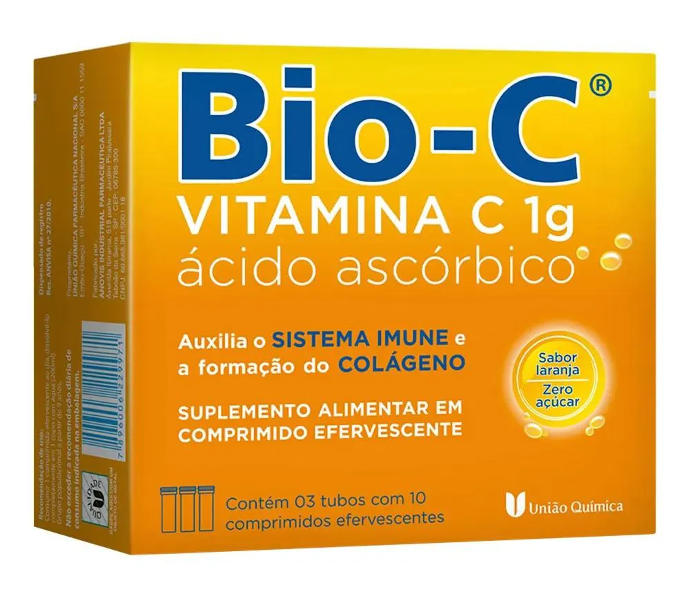 VITAMINA C BIO-C 1G ÁCIDO ASCóRBICO 30CPS EFERVESCENTES
