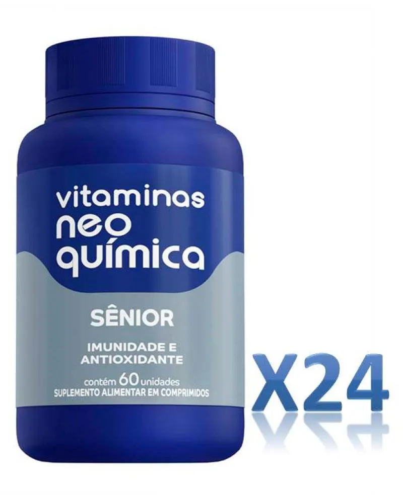 KIT 24 VITAMINA SêNIOR 50+ COM 60 CáPSULAS - NEO QUíMICA