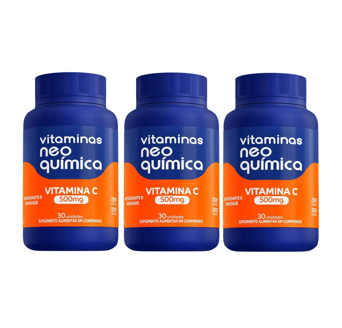 KIT 3 VITAMINA C 500MG 30 CáPSULAS - NEO QUíMICA
