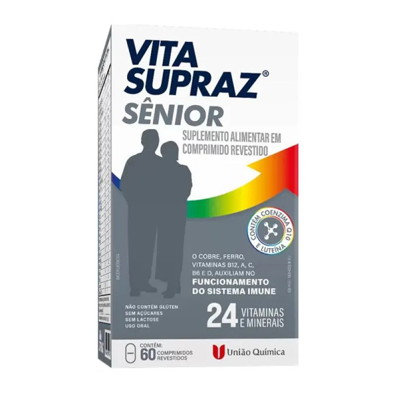 VITAMINA VITA SUPRAZ SêNIOR COM 60CPR - UNIãO QUíMICA