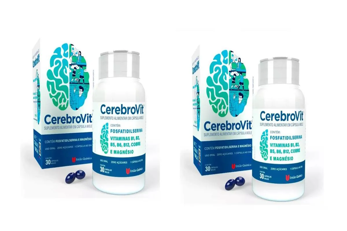 KIT 2 SUPLEMENTO CEREBROVIT FOSFATIDILSERINA VITAMINAS 30CPS